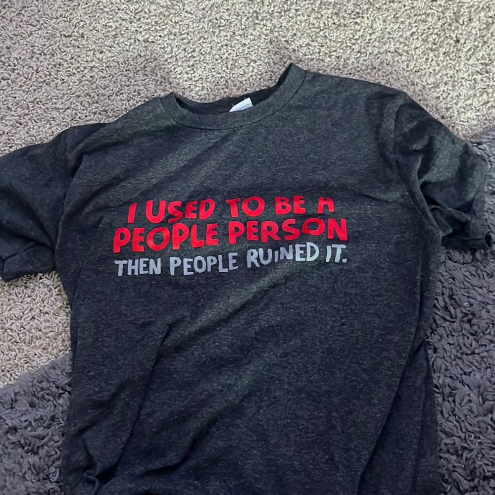 Graphic tee saying